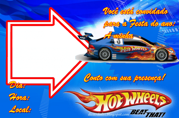 Convite Infantil Vários temas - 50 unid (valor + frete)